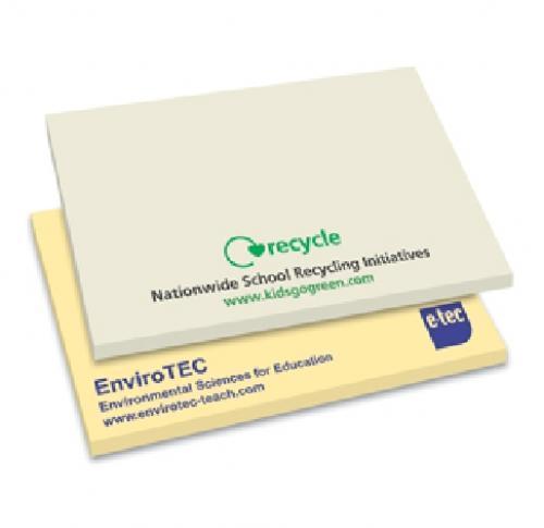Recycled A7 (100x75mm) Printed Sticky Notes
