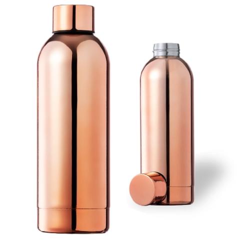 Trend Copper Rose Gold Coated Stainless Steel Insulated Water Bottle 800ml