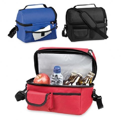 Custom Printed Lunch Insulated Cooler Bags Multiple Compartments