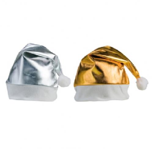 Santa Hat - Shiny Gold or Silver