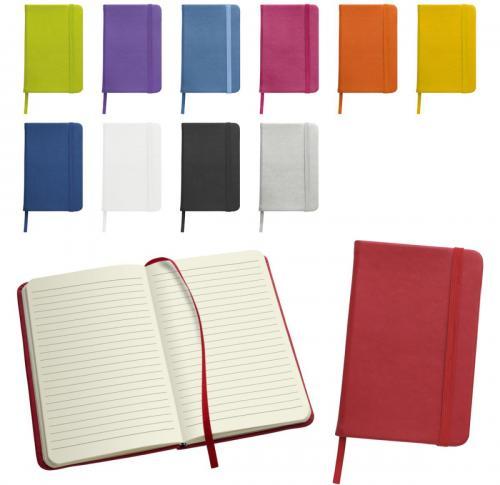 A5 Soft Feel Notebook 96 Pages Ribbon & Elastic Closure