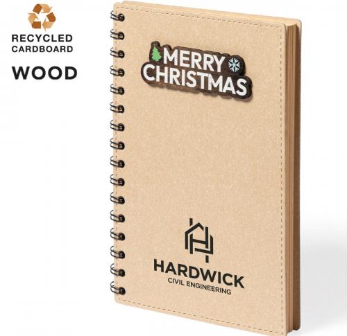 Merry Christmas Recycled Eco Friendly Notebook Noylax