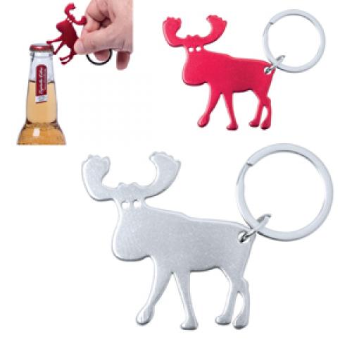 Christmas Metal Reindeeer Bottle Opener Keyring Custom Logo