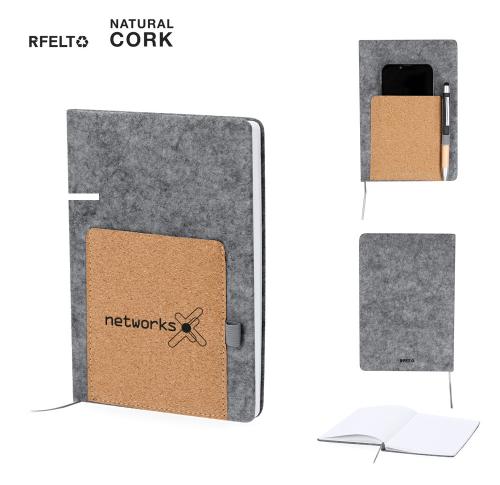 Reycled Felt Notepad Wilko