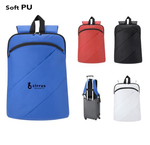 Soft Black PU Backpack Gambul