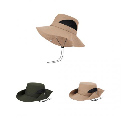 Safari Style Polyester Hat Button Closure