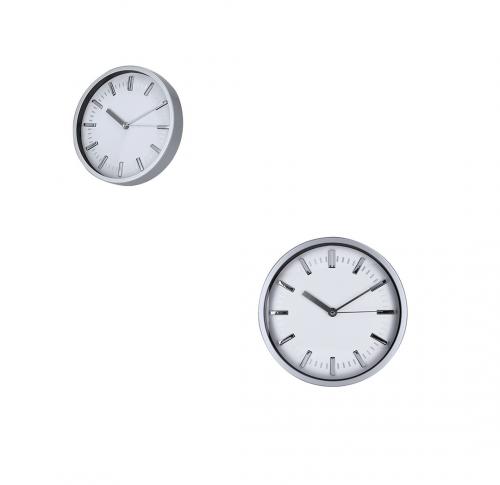 Aluuminium Wall Clock Chrome Numerals Houser