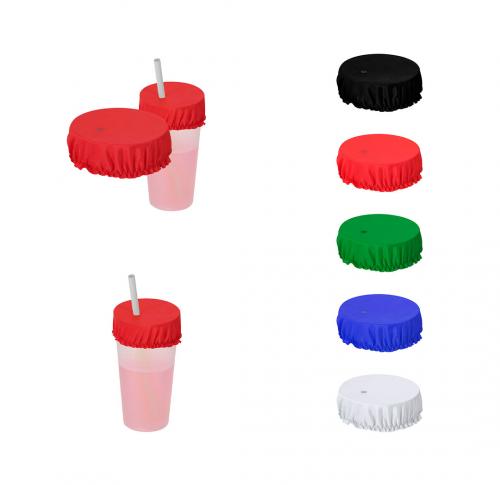 Anti Spiking Polyester Cup Cover Straw Hole