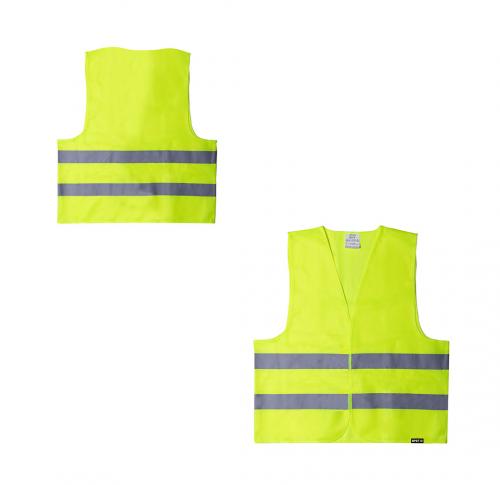 Recycled Adults  Hi Vis Reflective Vest Safrox CE Regulations 