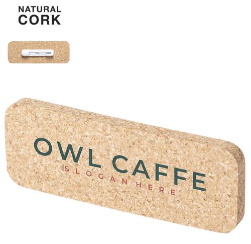 Printed Eco Cork ID Name Badges