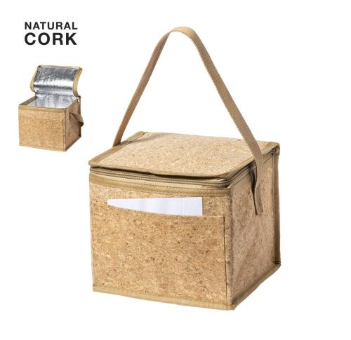 Branded Promotioanal Cork Cool Bags 6 Can Holder Mathia