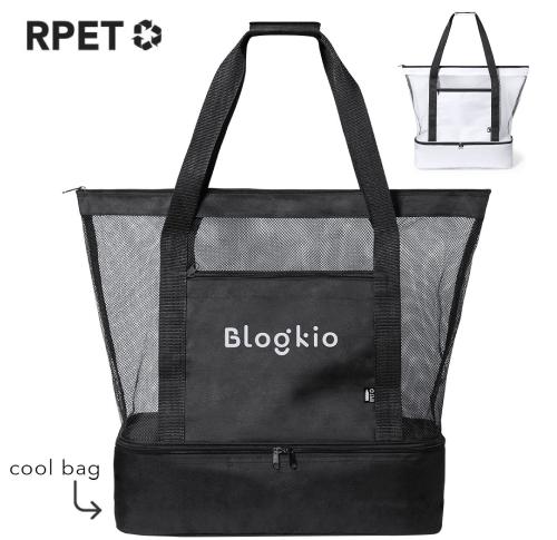 Recycled RPET Tote Bag  Zipped Cool Bag Pattel