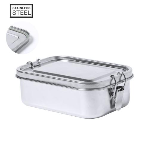 Corporate Stainless Steel Lunch Boxes 750ml Rectangular Safety Lock