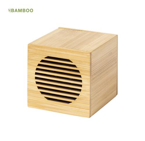 Branded Bamboo Cube Wireless Mini Portable Speakers Teoden