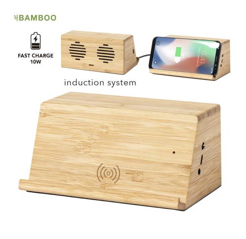 Bamboo Wireless Induction Charger Speaker Zaphir
