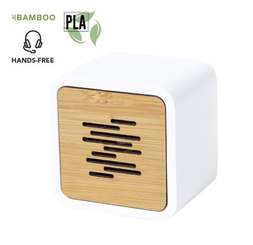 Bluetooth Cube Mini Portable Speaker Bamboo & PLA Pixie