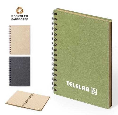 Recycled A5 Ring Notebook Hard Cover Nature Colours