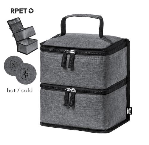Branded Recycled 2 Tier Hot Top Compartment Cold Bottom Compartment Bags