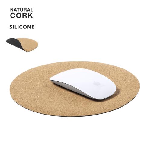 Custom Eco Cork Mousepad Mousemats Circular Design Topick