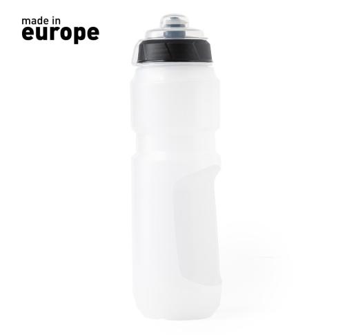 Promotional 750ml Sports Water Bottles Transluscent White PE Flip Lid 