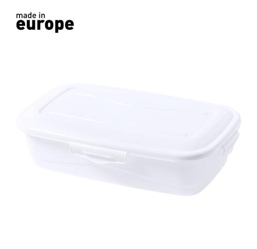 Lunch Box White PP 1 Litre Capacity Rectangular Zenex