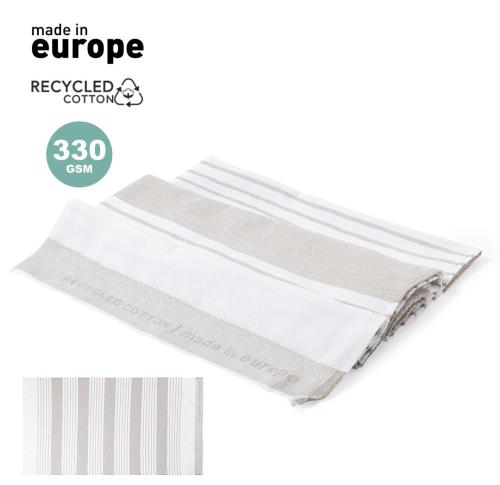 Recycled Cotton Hamman Towel natural Colour 80 x 150 cms Striped 