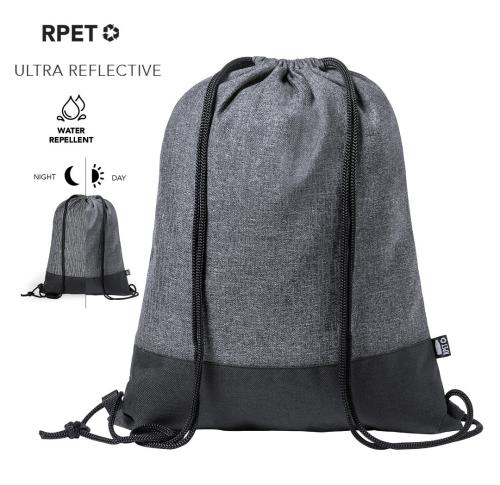 Recycled RPET  Reflective Drawstring Bag Stabby