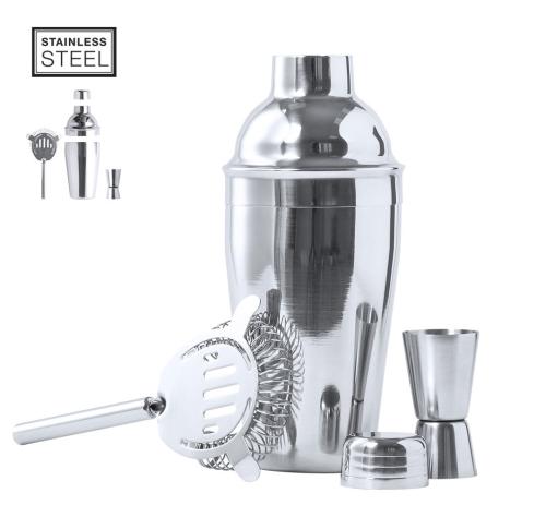 Stainless Steel Cocktail Gift Set Wendol Engraved Logo