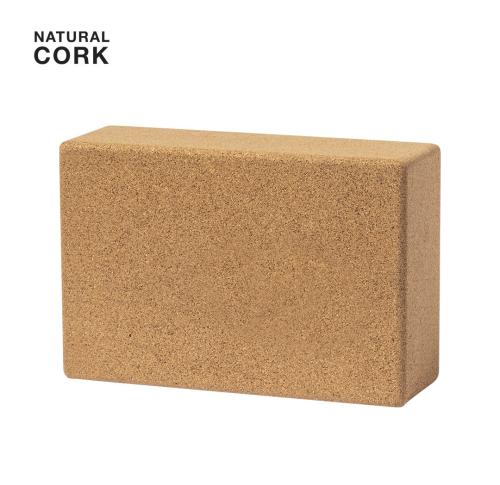 Branded Sustainable Yoga Block Natural Cork