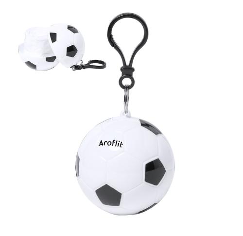 Printed Football Design Keyrings Disposable Poncho