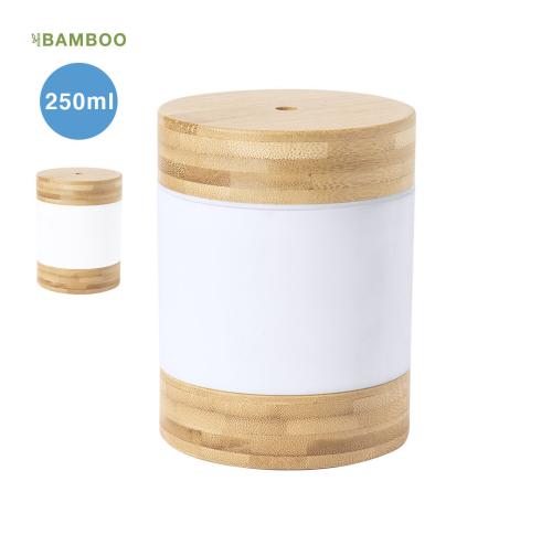 Bamboo Portable Humidifier Fragrance Diffuser LED Light Wicket