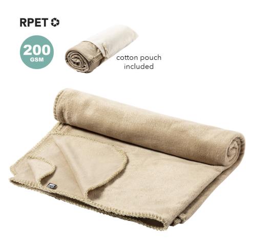 Promotional Recycled Fleece Blankets Matching Carrying Pouch