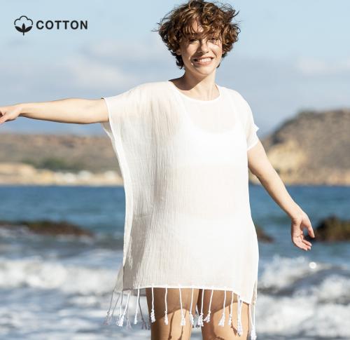 100% Cotton Kaften Fringed Finish Beach