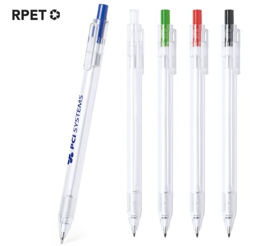Recycled Promotional RPET Ballpoint Pens Blue Ink
