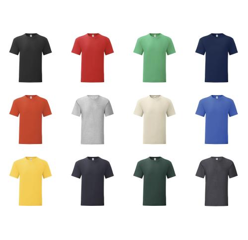 Fruit of the Loom 100% Cotton Adult Colour T-Shirt Iconic