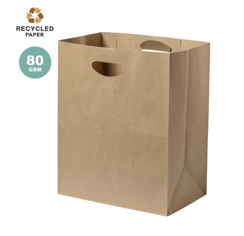 Ocean Blue Branded Paper Bags with Twisted Handles