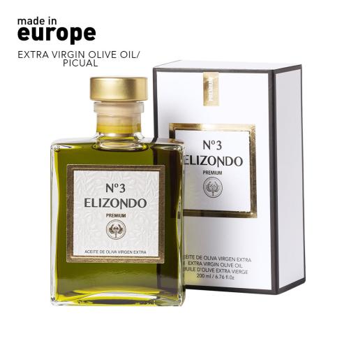 Extra Virgin Olive Oil Elizondo Luxury Designer Glass Bottle Nº3 200ml