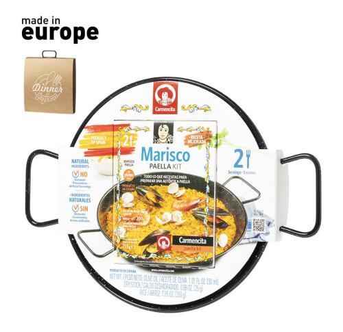Traditional Paella Seafood Gift Set Includes Ingredients for 2 Portions 