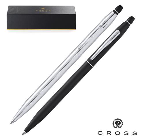 Cross Pen Classic Click Slimline Ballpoint Pen Iconic Style Black Ink