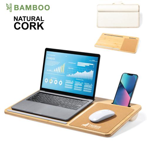 Bamboo and Cork Desktop Organiser Smartphone Holdeer Soft Touch Mouse