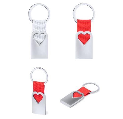 Recycled Aluminium Heart Keyring Sontiol