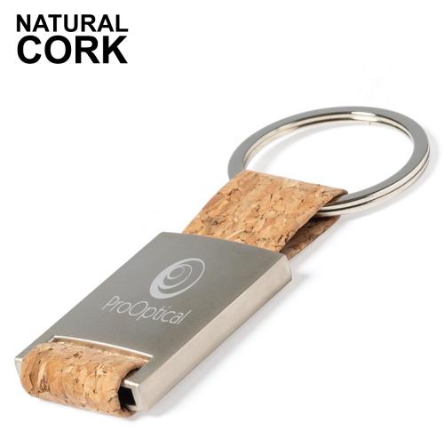 Cork and Metal Keyring Rhedon