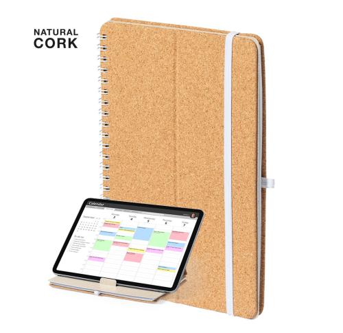 Eco Natural Cork Spiral Bound Notebook