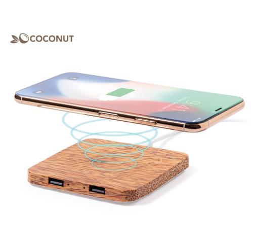 Eco Wireless Charger Made of Coconut