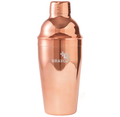 Rose Gold Copper Cocktail Shaker 550ml Stainless Steel