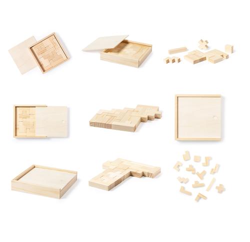 Wooden Puzzle in a Box - 13 Pieces