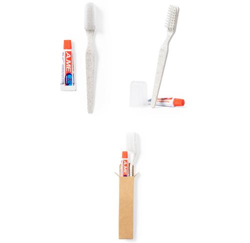 Tootbrush & Toothpaste Travel Kit Wheatstraw