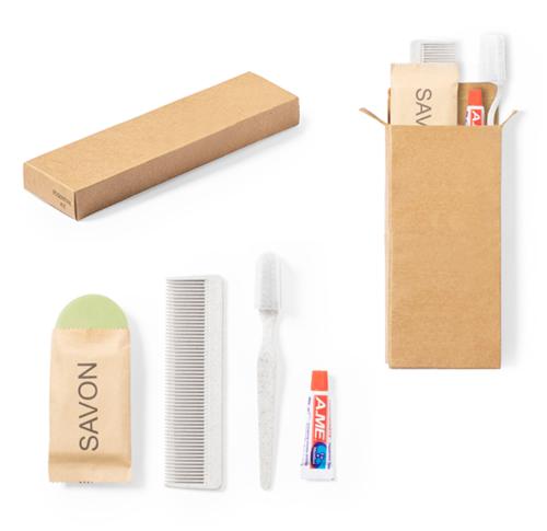 Travel Essential Kit, Toothbrush, Comb, Toothpaste, Soap
