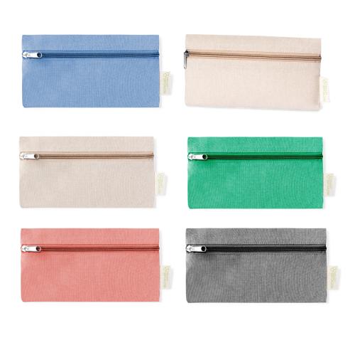 Reycled Cotton Zipped Pencil Case