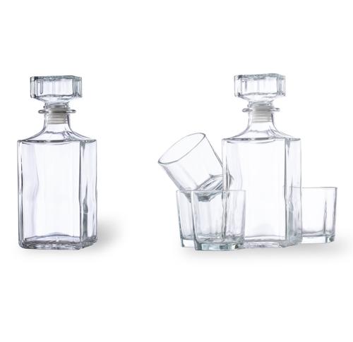 Whisky Glasses and Decanter Set Rockwel